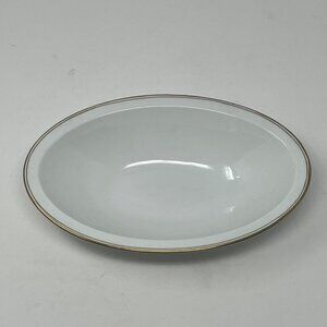 Royal Innsbruck Vienna china serving dish small white gold Czechoslovakia